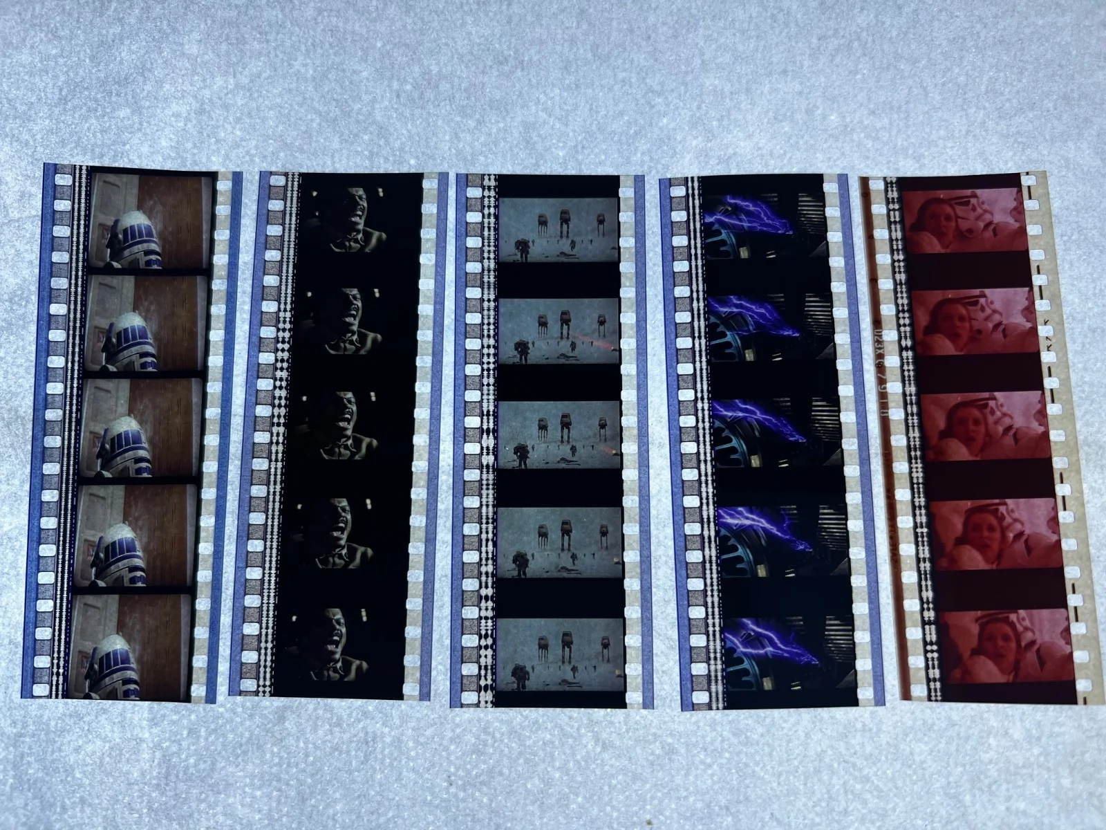 Star Wars Empire Strikes 35mm Film Cells Strips - 5 Strips of 5 Cells FREE P&P, изображение 3