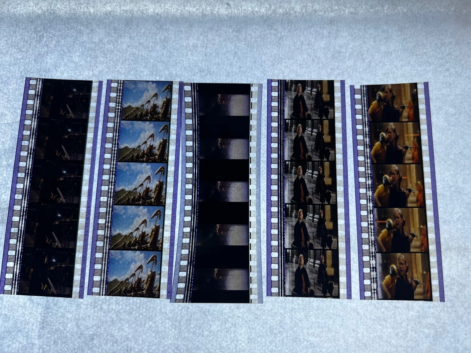 Star Wars Phantom Menace 35mm Film Cells Strips - 5 Strips of 5 Cells FREE P&P, изображение 2
