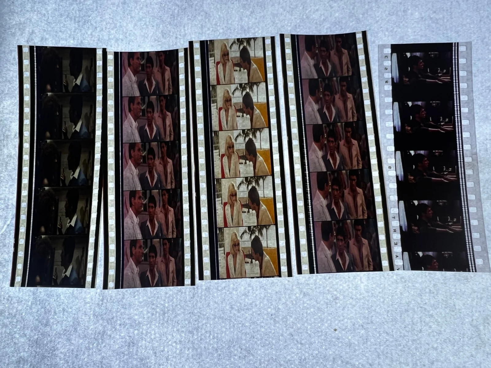 Scarface 35mm Film Cells Strips - 5 Strips of 5 Cells FREE P&P, изображение 3