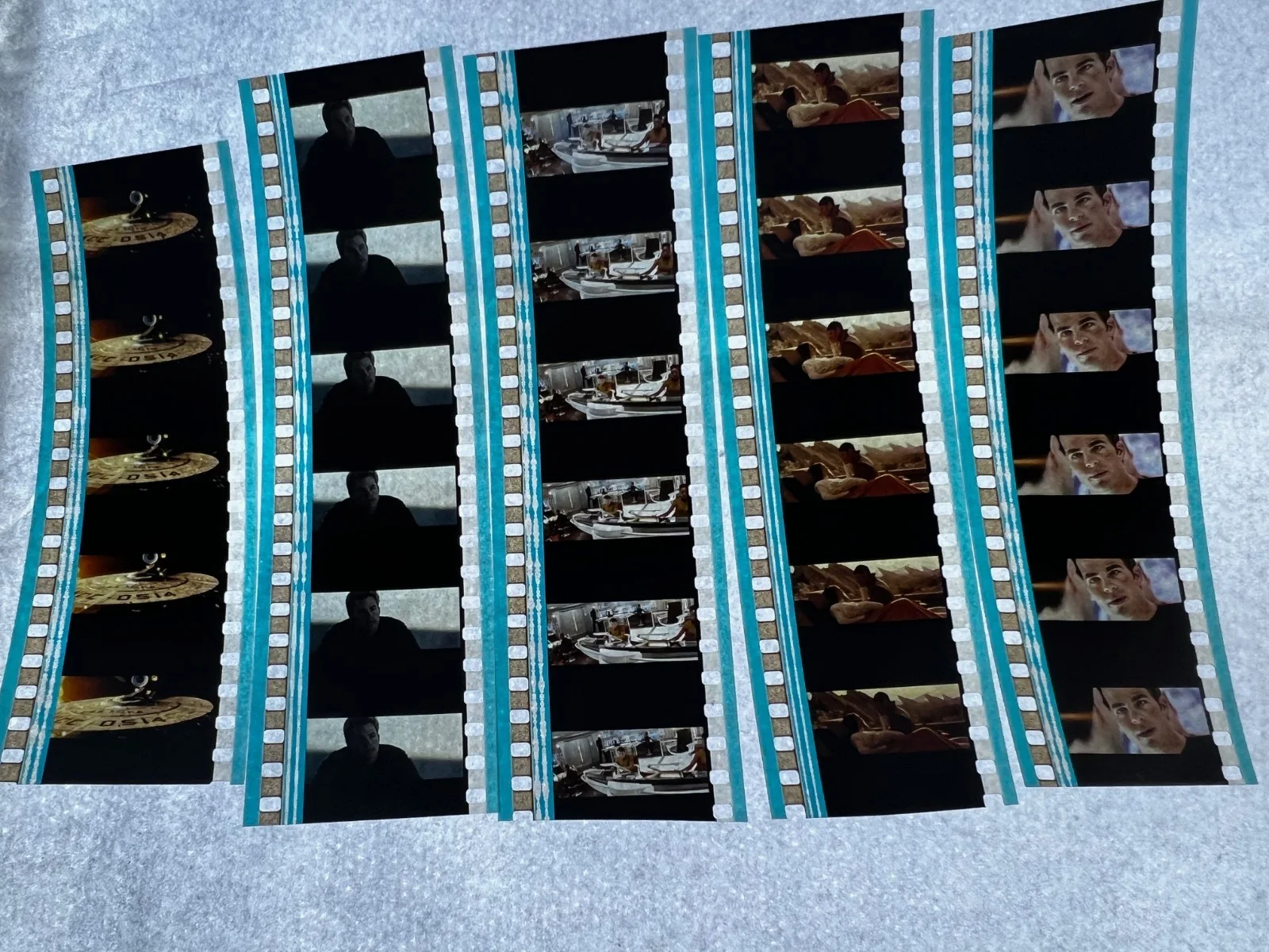 Star Trek 35mm Film Cells Strips - 5 Strips of 5 Cells FREE P&P, изображение 3