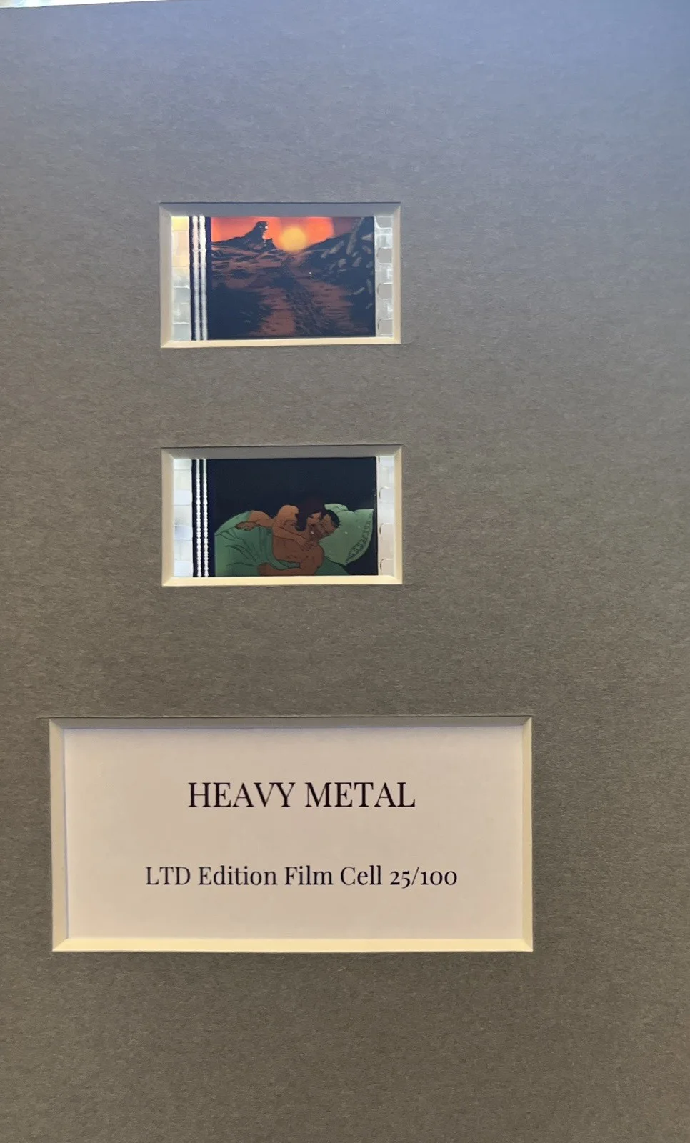 HEAVY METAL. 35mm Film Cell Mounted Display, image 3
