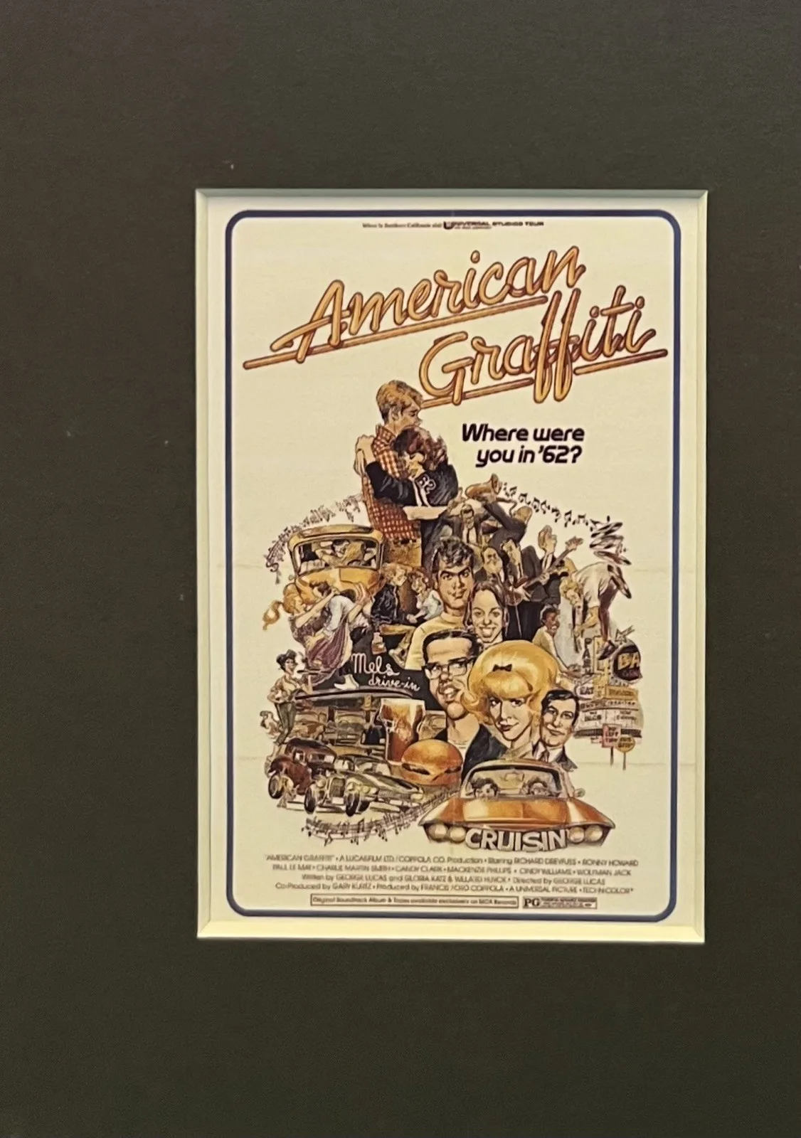 AMERICAN GRAFFITI. 35mm Film Cell Mounted Display, image 2