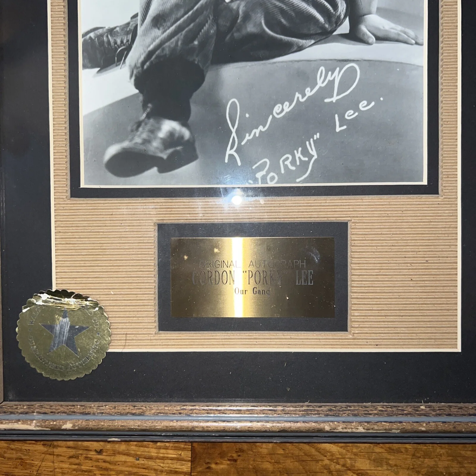 Porky Lee — GORDON "PORKY" LEE signed 8x10 photo ("Little Rascals" - AUTOGRAPH), изображение 3