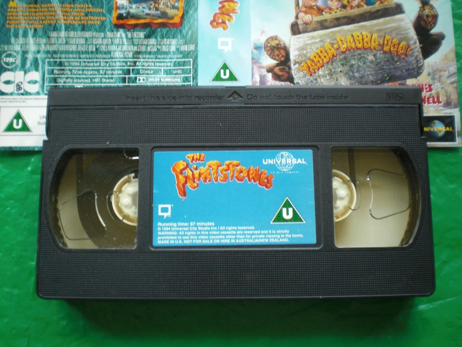 THE FLINTSTONES VIDEO SLEEVE + INCLUDES FREE BOX + TAPE, image 2
