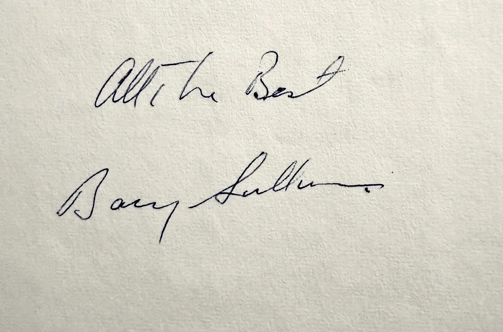 Barry Sullivan — BARRY SULLIVAN Signed Autographed Fan Letter w/corrections THE GANGSTER TENSION, изображение 2