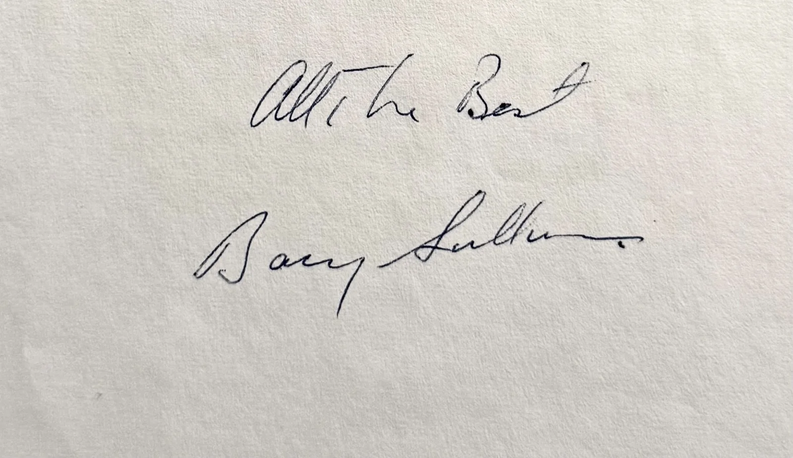 Barry Sullivan — BARRY SULLIVAN Signed Autographed Fan Letter w/corrections THE GANGSTER TENSION, изображение 4