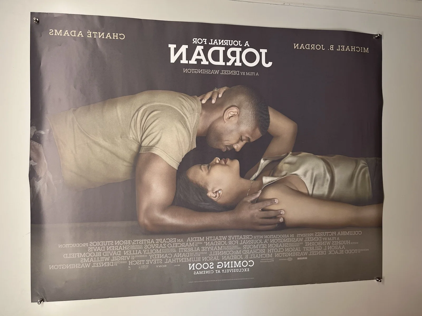A Journal For Jordan Poster Michael B Jordan Original Movie Promotional 2021, изображение 2