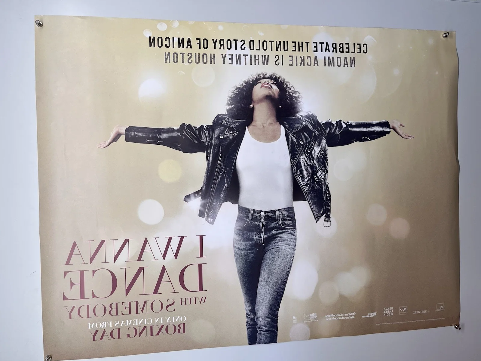 I Wanna Dance With Somebody Movie Poster Whitney Houston Naomi Ackie c. 2022, изображение 2