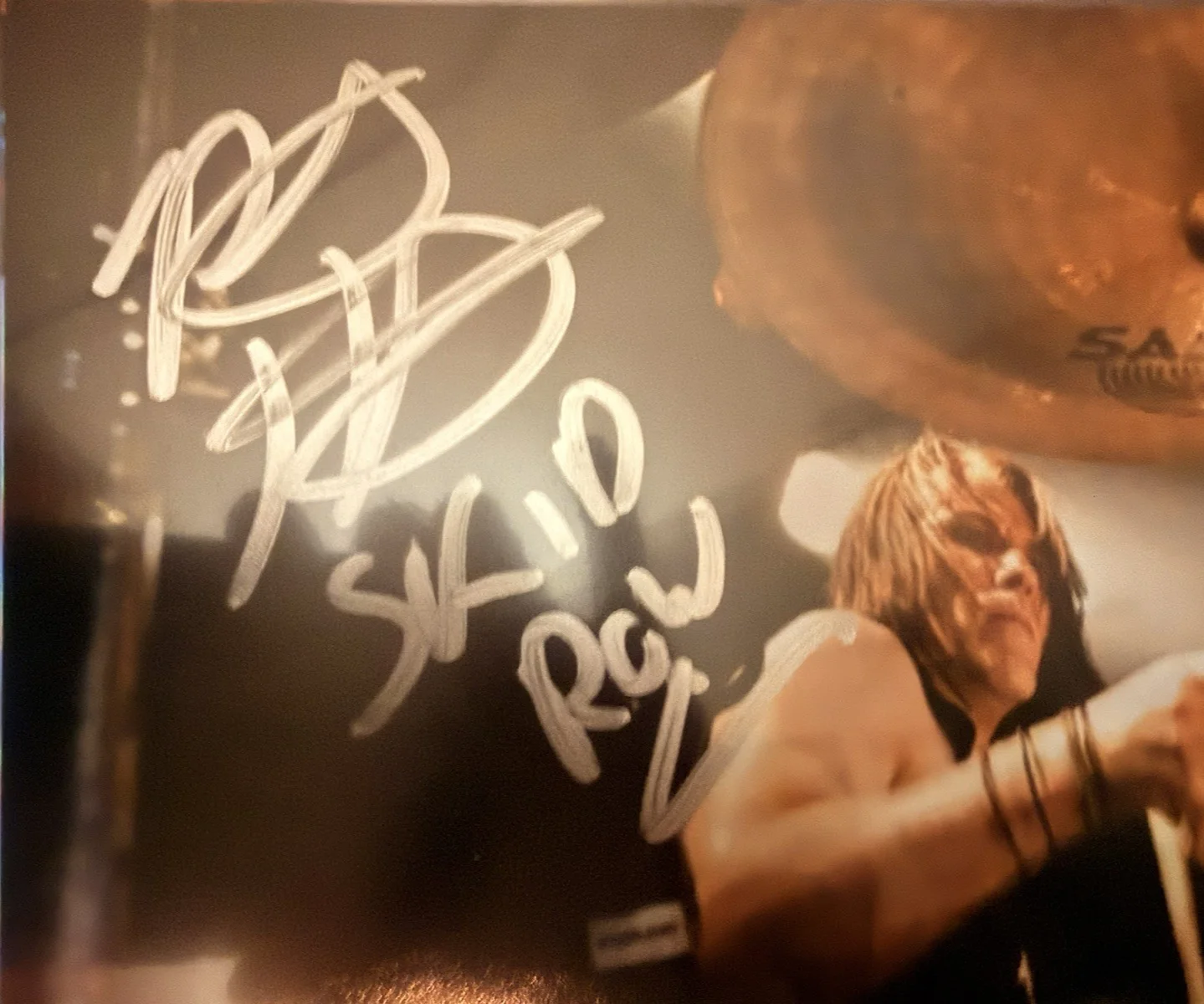SKID ROW ROB HAMMERSMITH Signed 8x10 COA, image 2