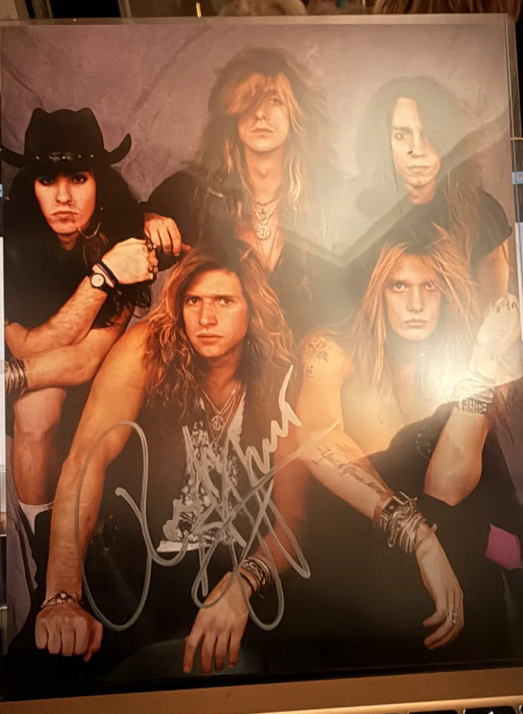 Skid Row Drummer ROB AFFUSO Signed 8x10 AUTOGRAPHED GFA COA, image 2