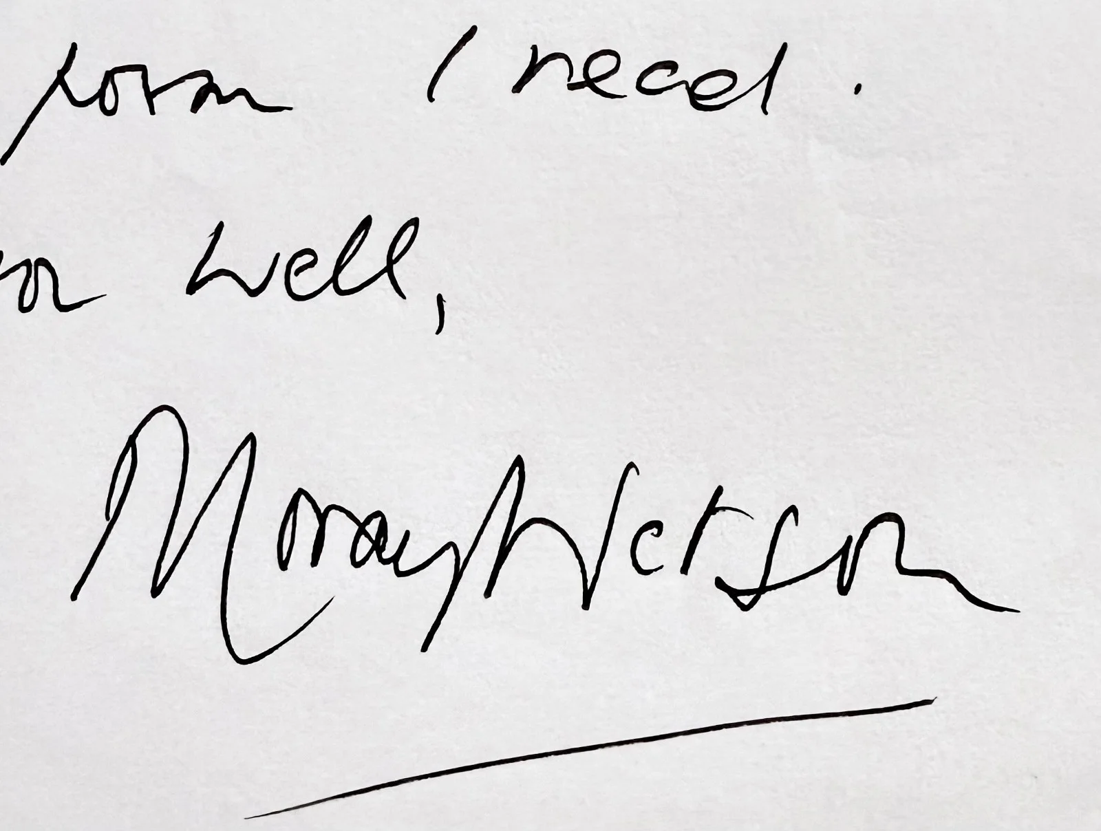 Moray Watson — MORAY WATSON Signed Hand Written Letter 2 Pages with POEM Rumpole of the Bailey, изображение 2
