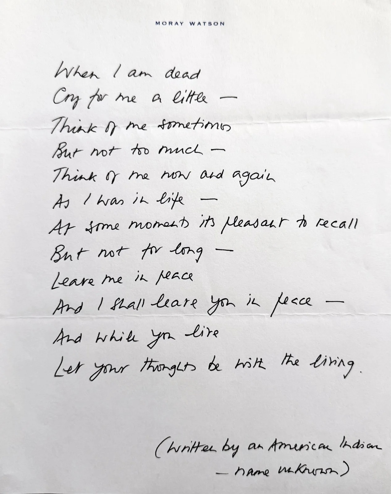 Moray Watson — MORAY WATSON Signed Hand Written Letter 2 Pages with POEM Rumpole of the Bailey, изображение 3