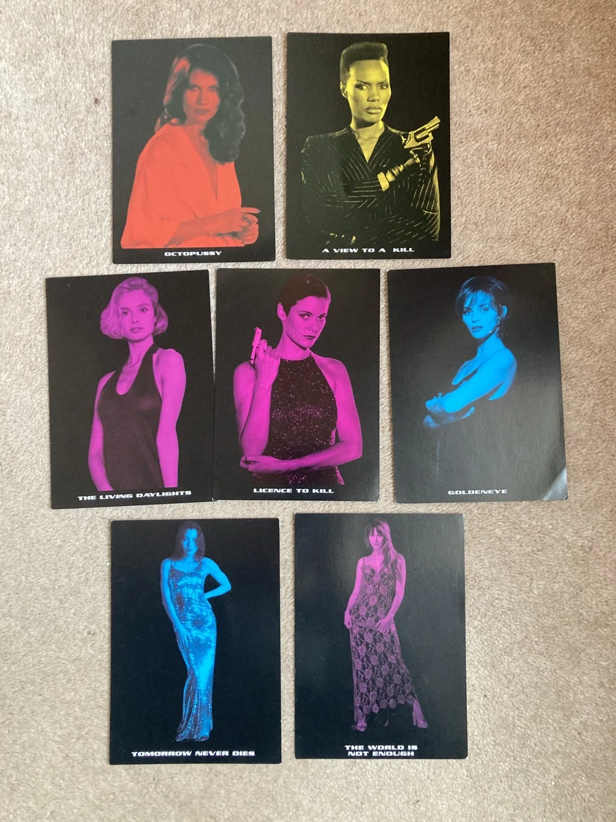 James Bond Girls - Complete Set of 19 Promotional Postcards - Women of 007. Rare, изображение 3