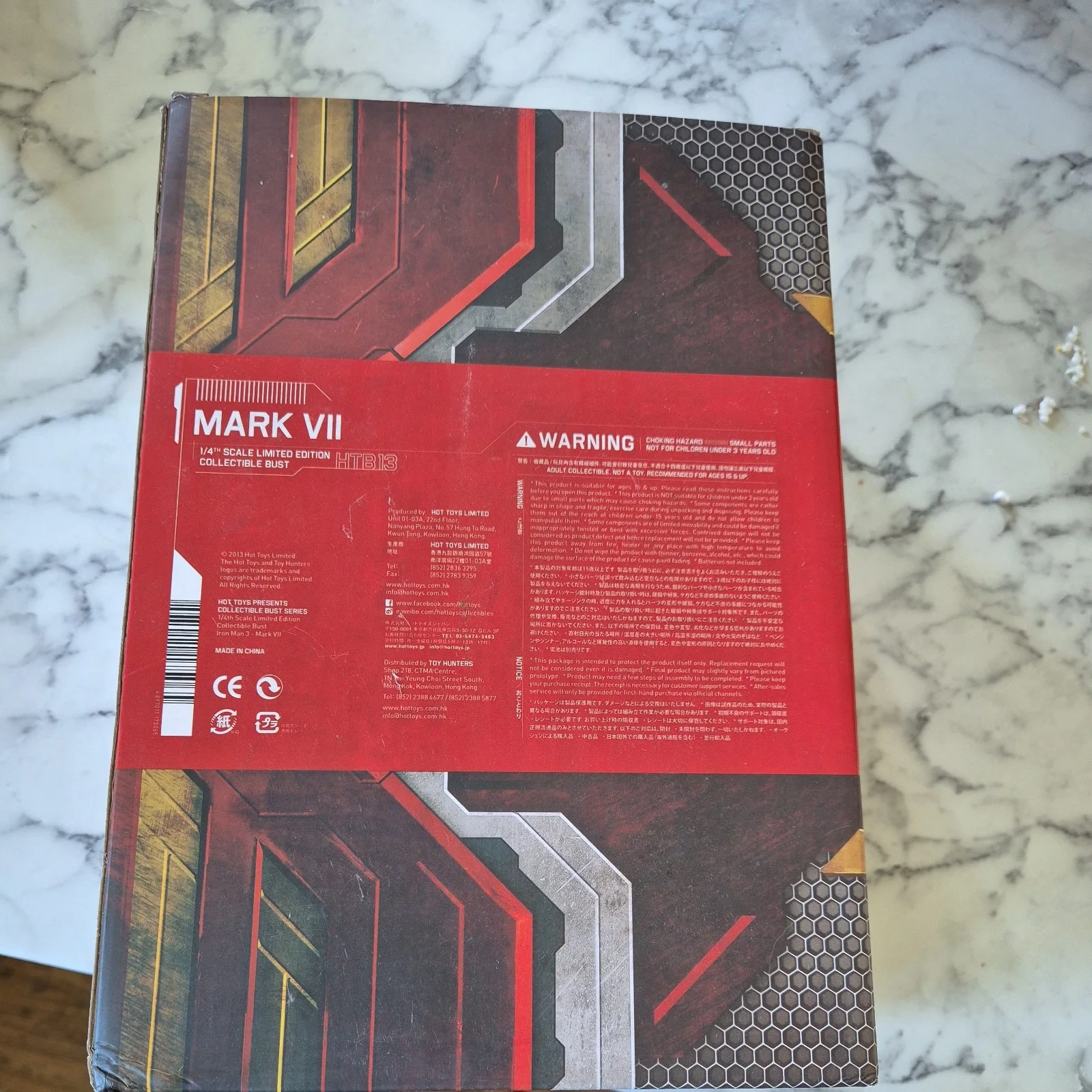 HOT TOYS Iron Man 3 Mark VII 1/4 scale bust has been opened very good condition., изображение 3