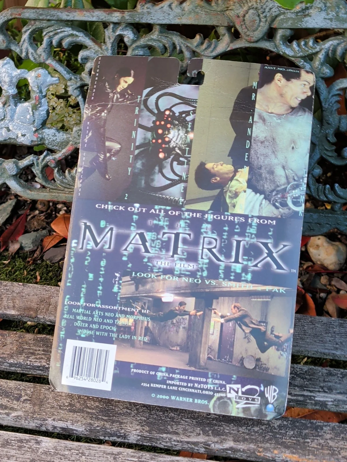 THE MATRIX TANK ACTION FIGURE 6" N2 TOYS 2000 WARNER BROS MOC SEALED VINTAGE, image 2