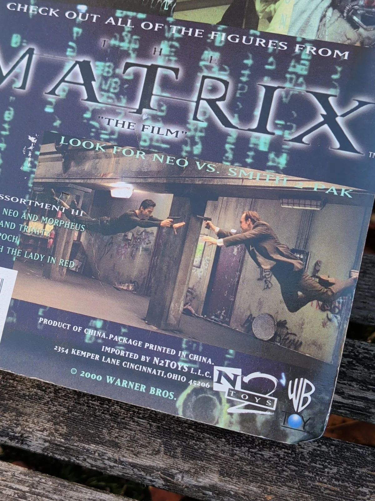 THE MATRIX TANK ACTION FIGURE 6" N2 TOYS 2000 WARNER BROS MOC SEALED VINTAGE, image 3