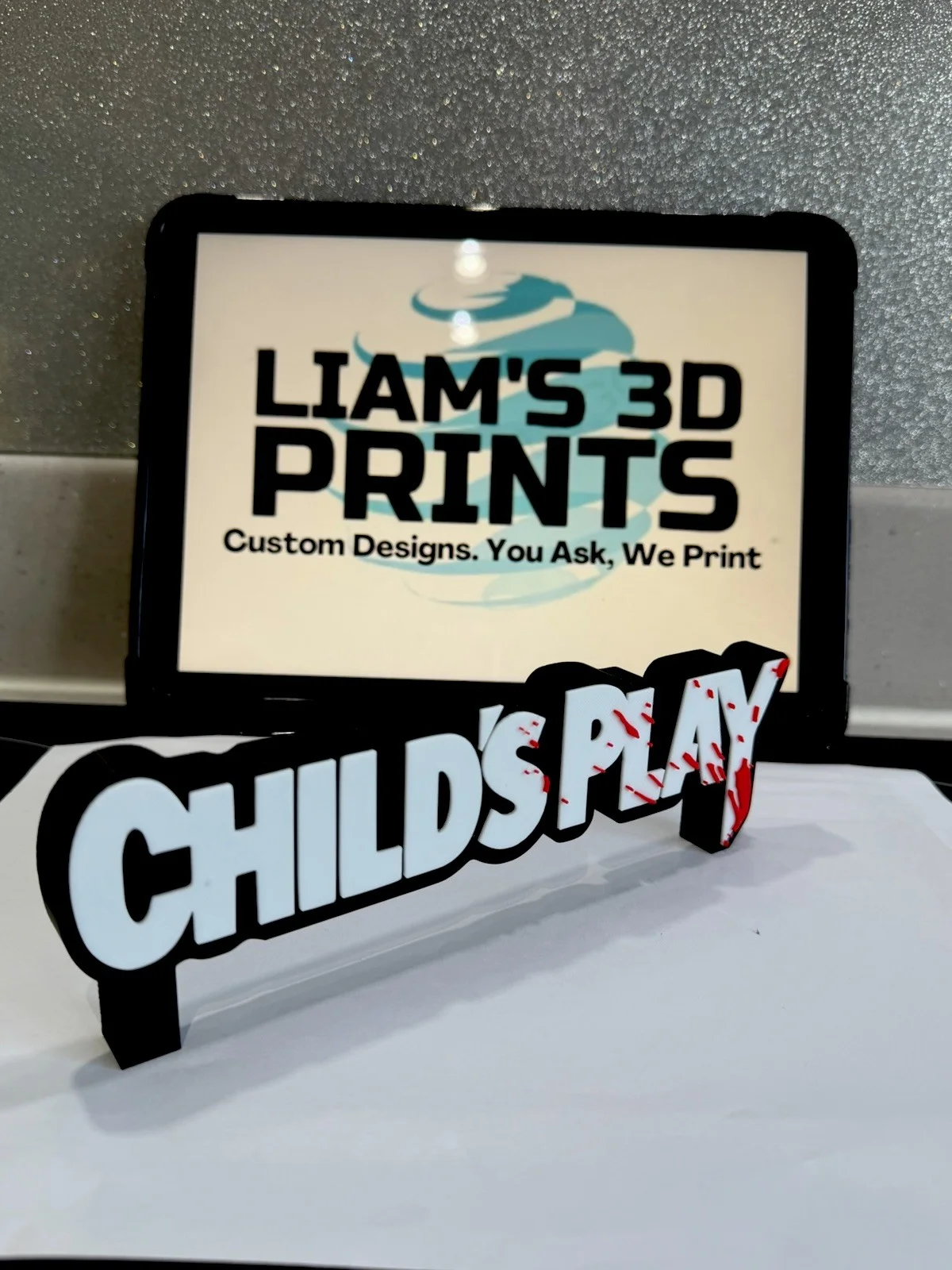 Decorative Child's Play Chucky Self Standing logo display Room Horror, image 2