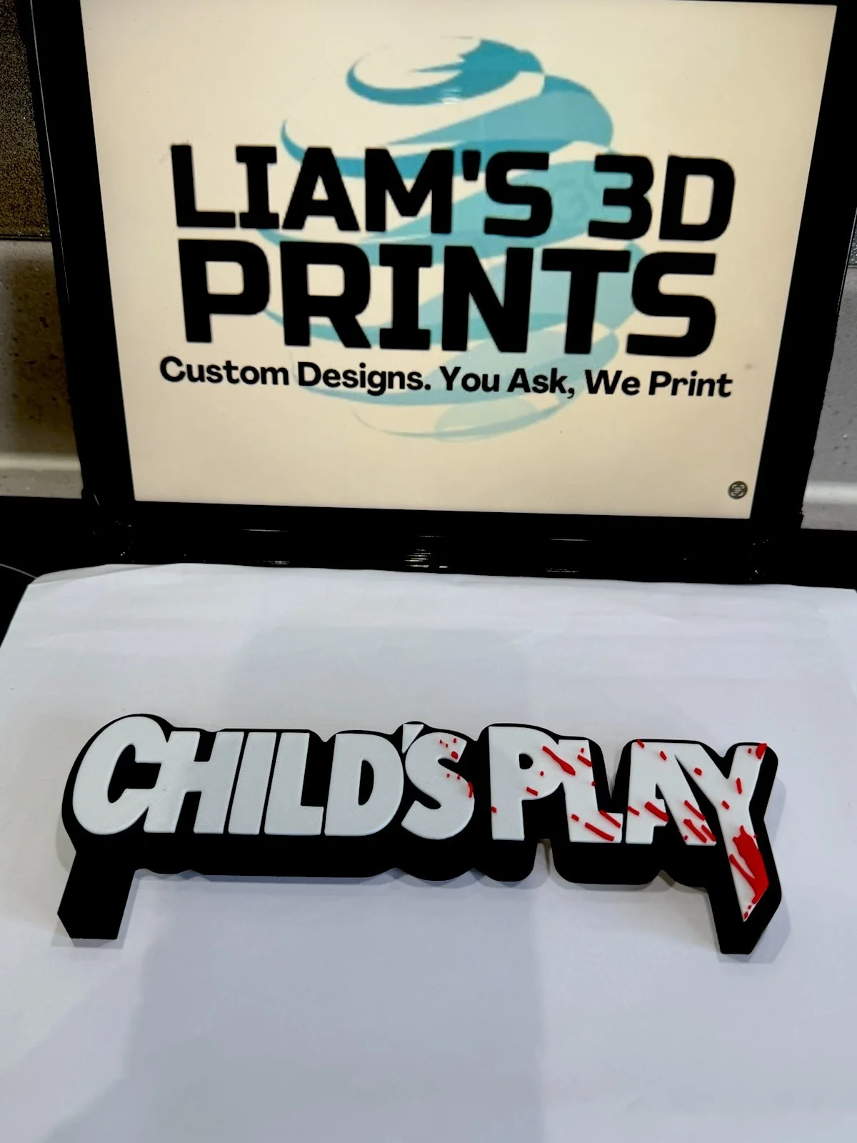 Decorative Child's Play Chucky Self Standing logo display Room Horror, image 3