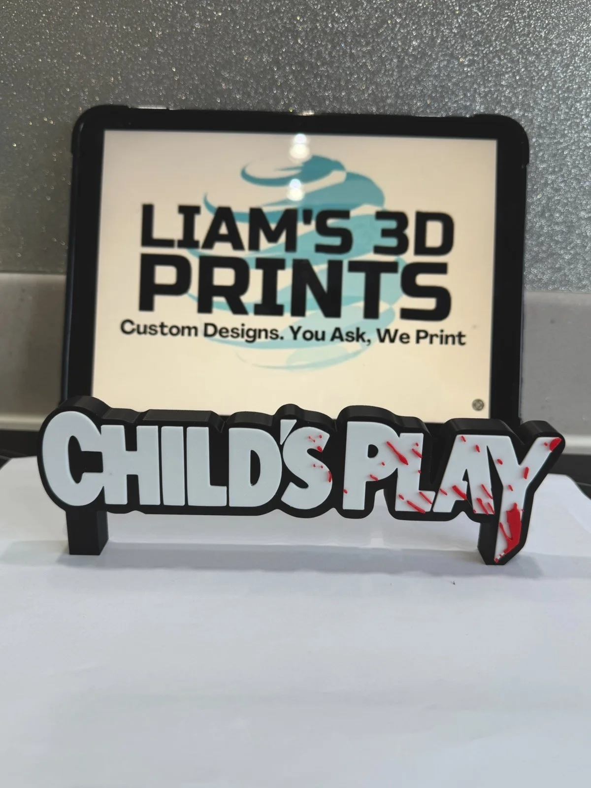 Decorative Child's Play Chucky Self Standing logo display Room Horror, image 4
