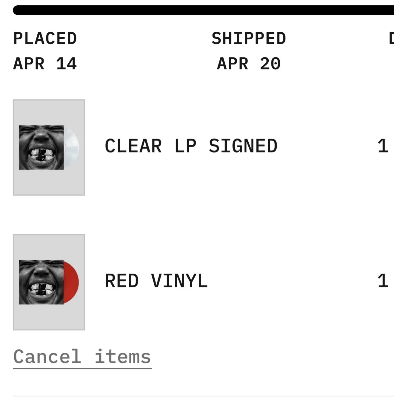 Kanye West “Bully” Signed Vinyl LP Clear Limited Edition Autographed Ye, image 3