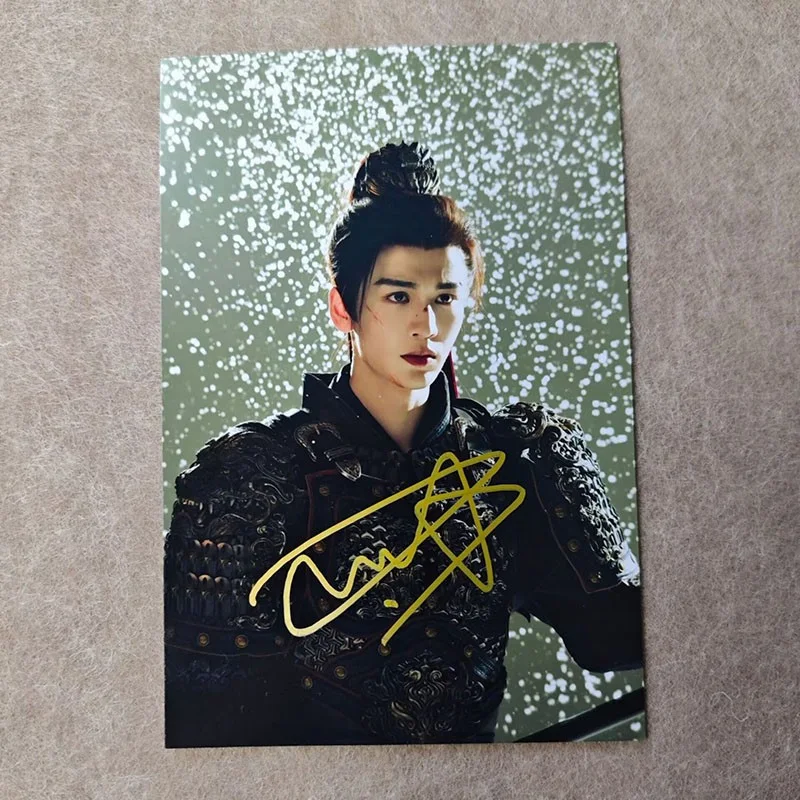 New Zhu Yu 逐玉 Zhang Ling He Autographed Signed Photo Cards, изображение 4