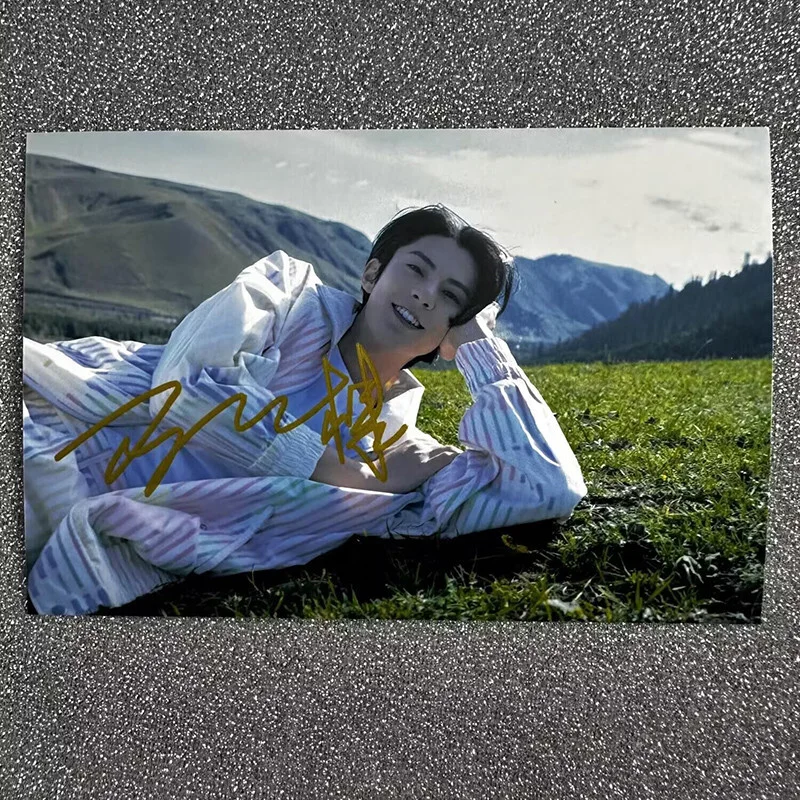 Dylan Wang Hedi 王鹤棣 Autographed Signed Photo Collection, image 3