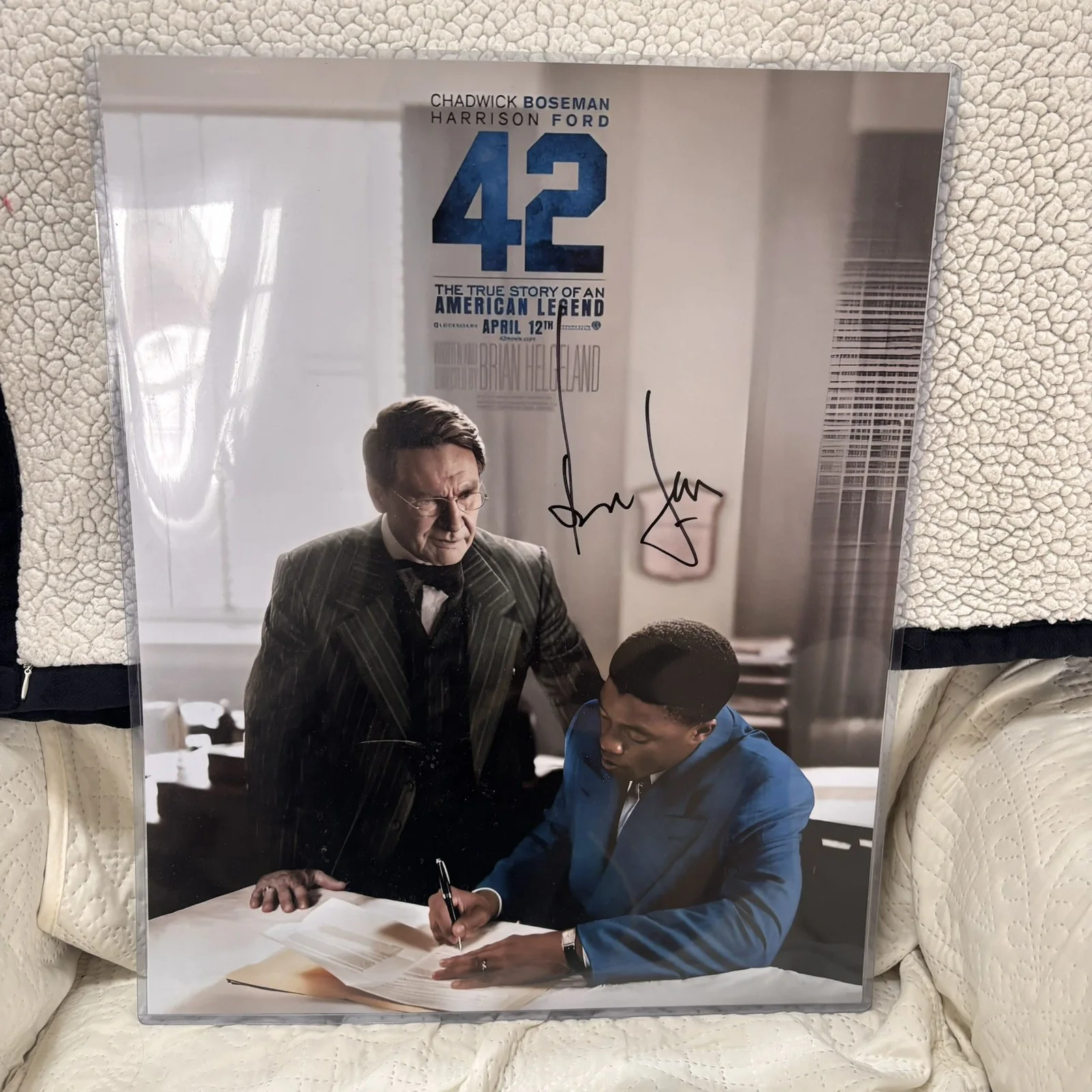 Harrison Ford — Harrison Ford Signed 16x20 Photo | 42 Movie | Brooklyn Dodgers