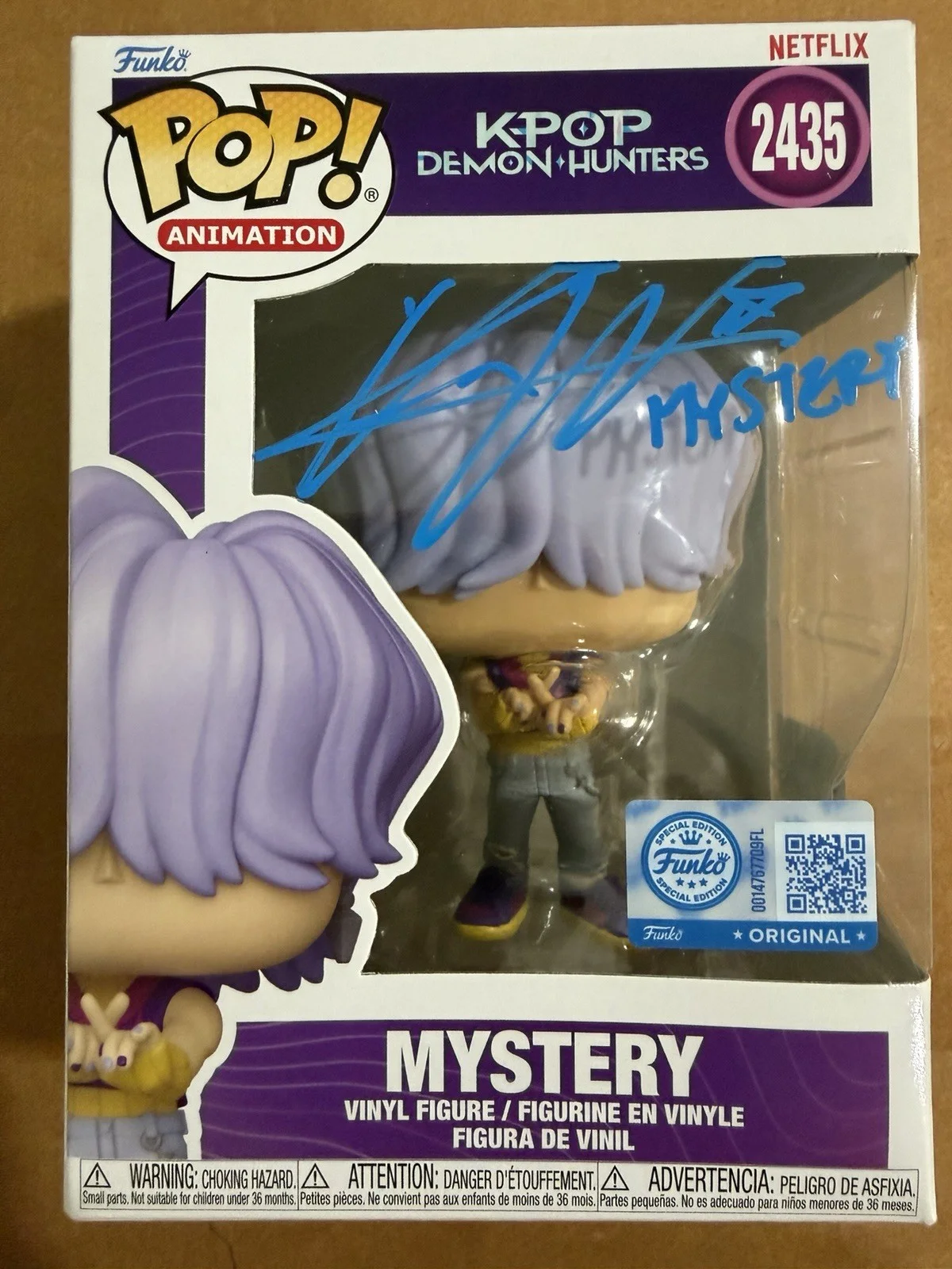Kevin Woo Signed Kpop Demon Hunters Mystery Saja Boys Funko Autograph Proof SWAU, изображение 4