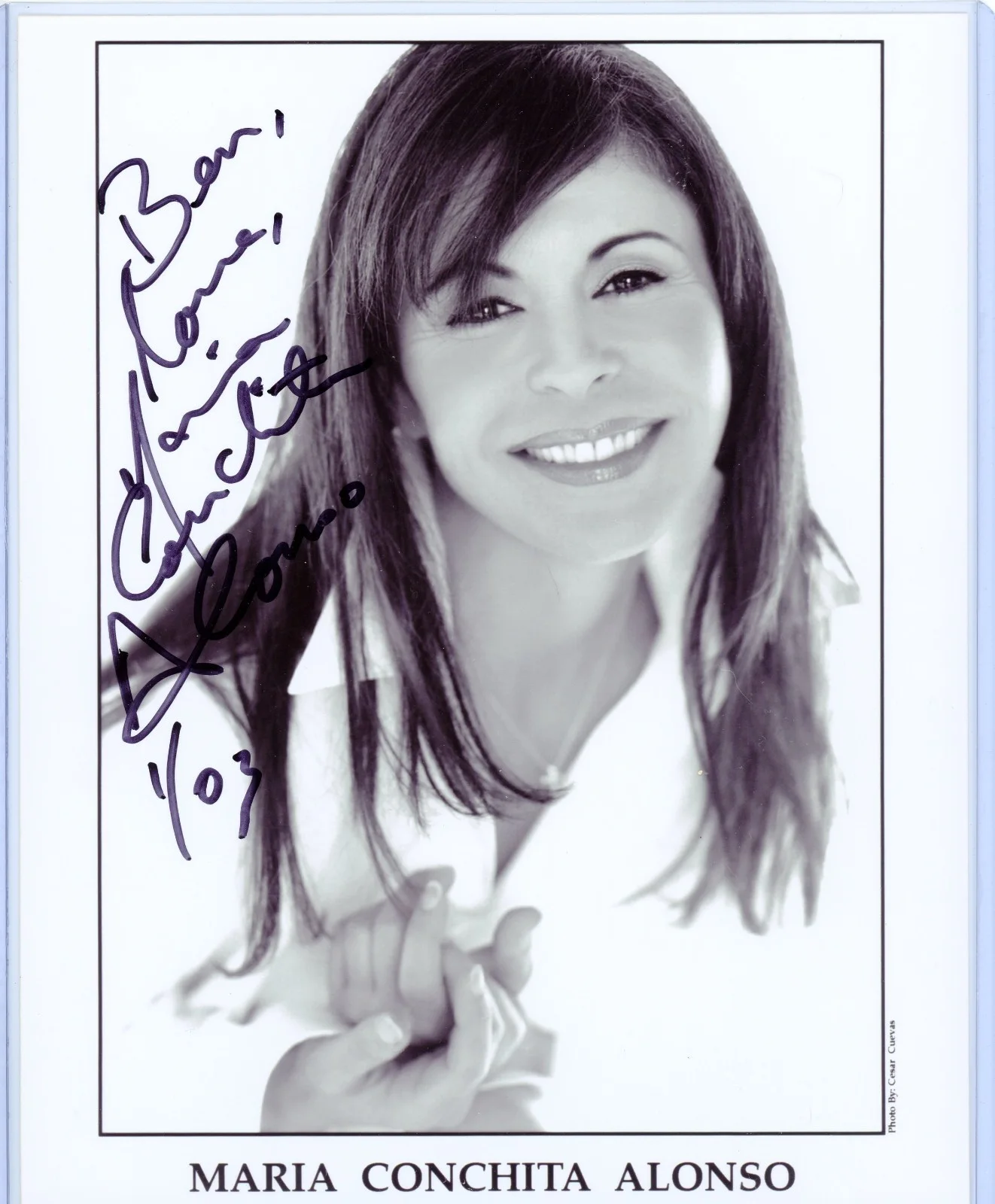Maria Conchita Alonso — Maria Conchita Alonso Signed 8x10 Photo Autographed