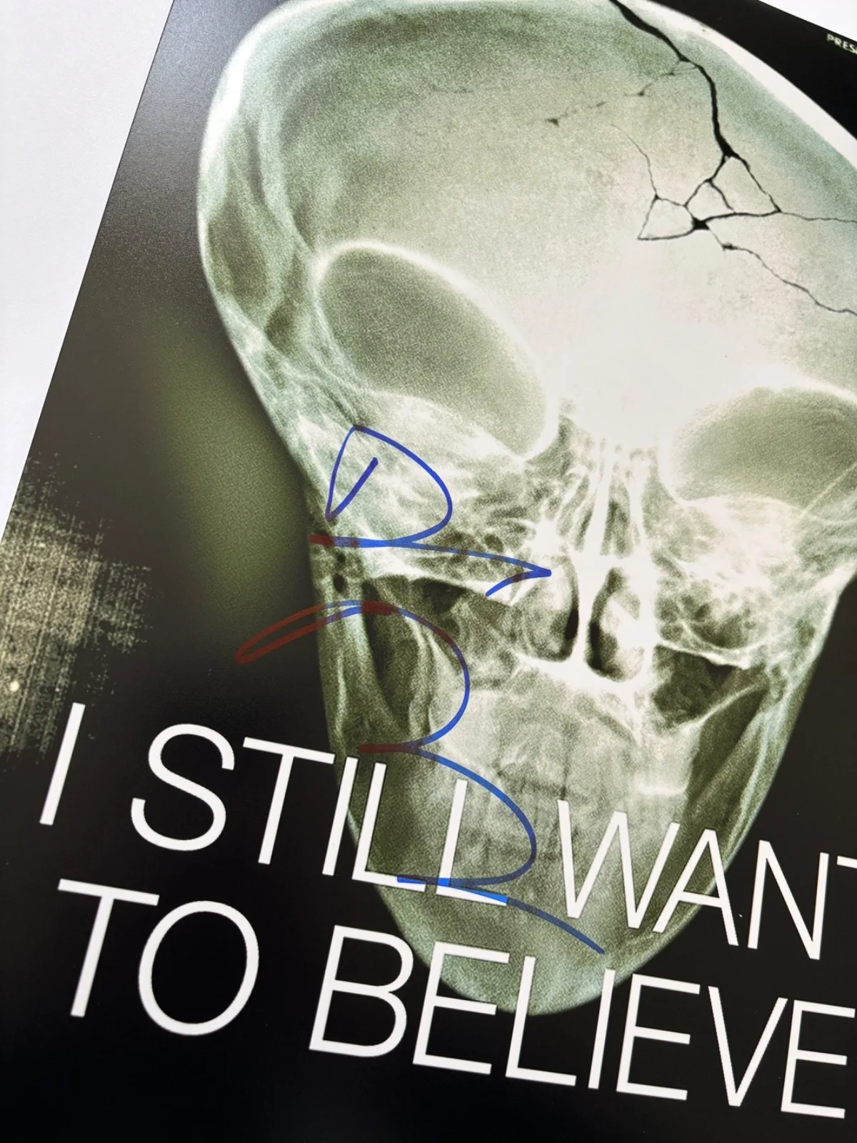 DAVID DUCHOVNY SIGNED THE X X-FILES 12X18 TV SHOW POSTER PHOTO FOX MULDER BAS, изображение 2