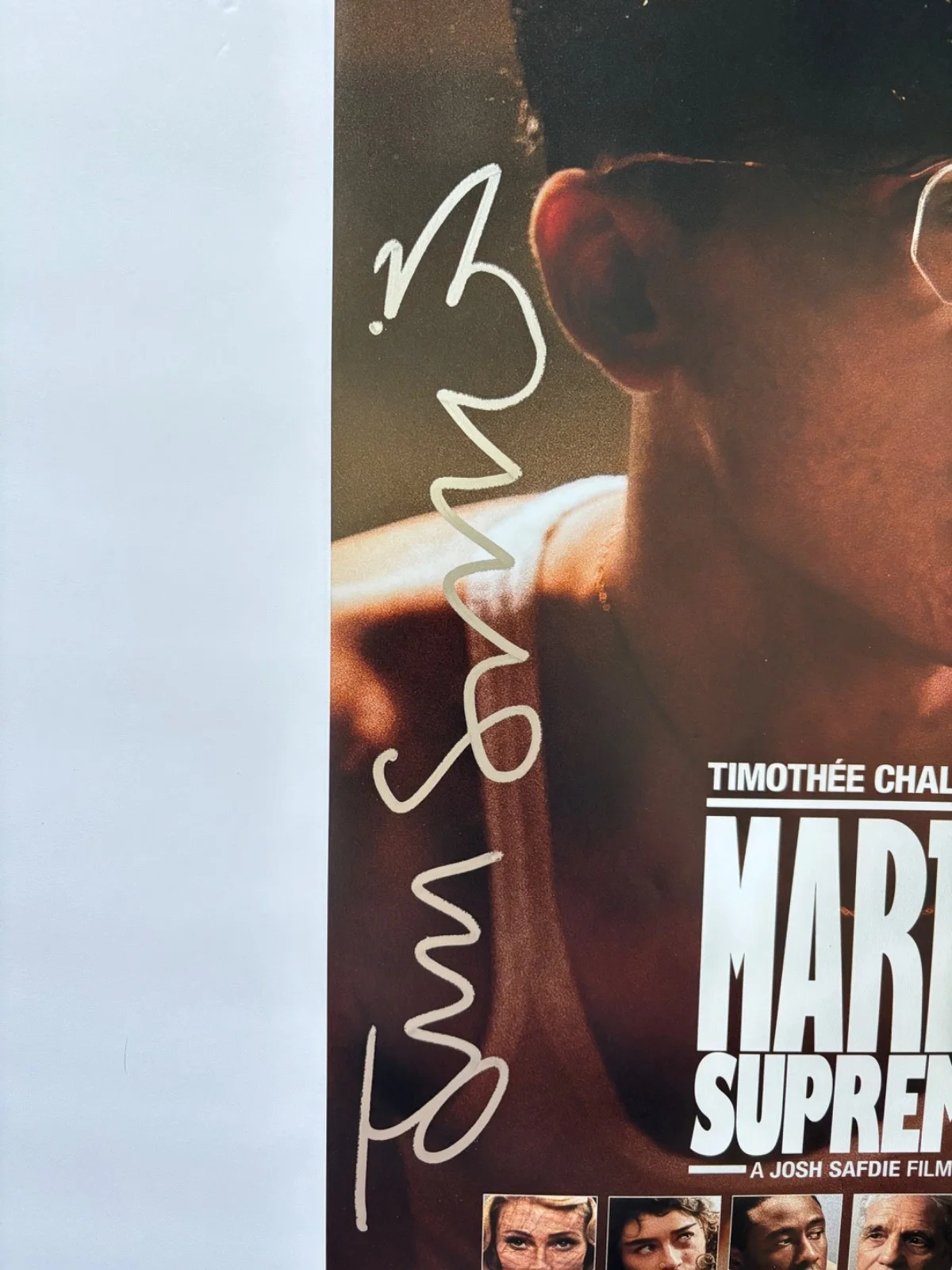 DIRECTOR JOSH SAFDIE SIGNED MARTY SUPREME 12X18 MOVIE POSTER PHOTO BAS a, изображение 2