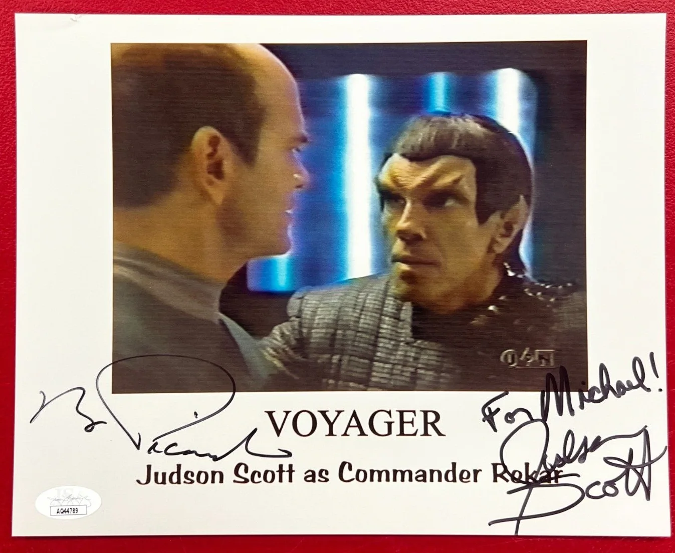 Robert Picardo, Judson Scott — Robert Picardo & Judson Scott Signed x2 Photo JSA w/COA "Star Trek" Actors NICE!, изображение 2