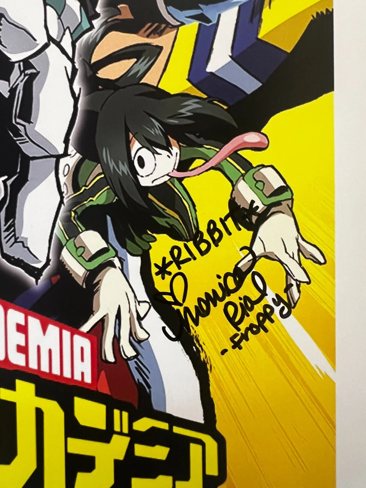 Christopher Wehkamp, Monica Rial — My Hero Academia Christopher Wehkamp & Monica Rial Signed 11x17 Poster w/ COA, image 4