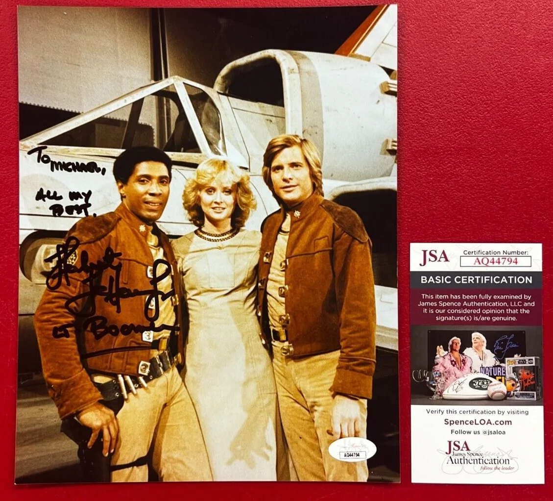 Herbert Jefferson Jr — Herbert Jefferson Jr. Signed 8x10 Photo JSA AUTO Actor "Battlestar Galactica"!