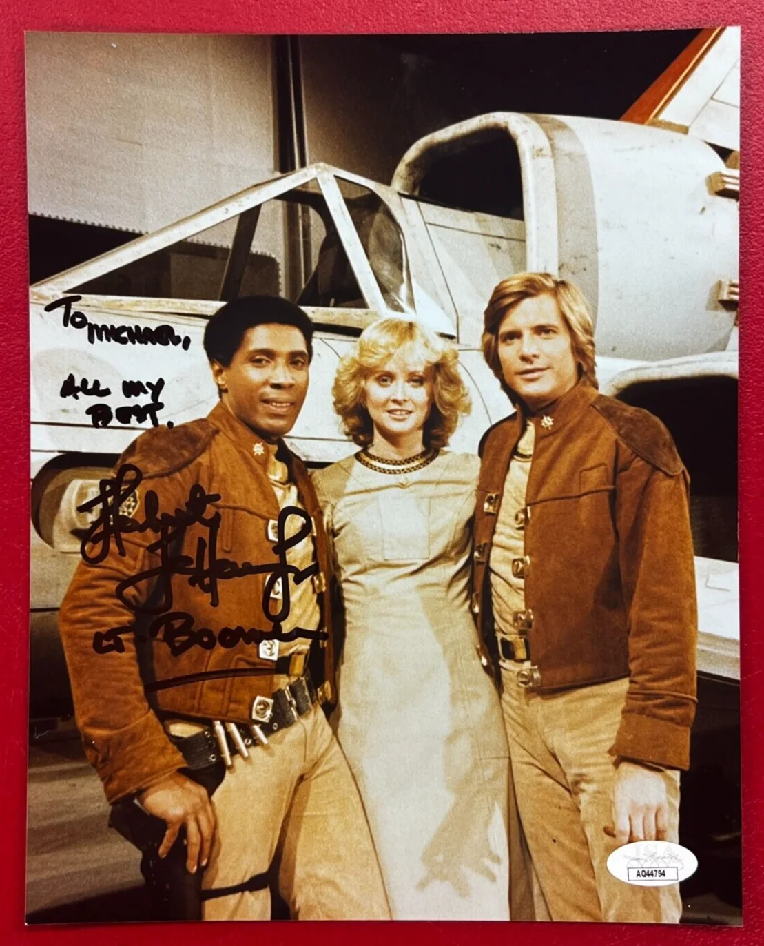 Herbert Jefferson Jr — Herbert Jefferson Jr. Signed 8x10 Photo JSA AUTO Actor "Battlestar Galactica"!, изображение 2