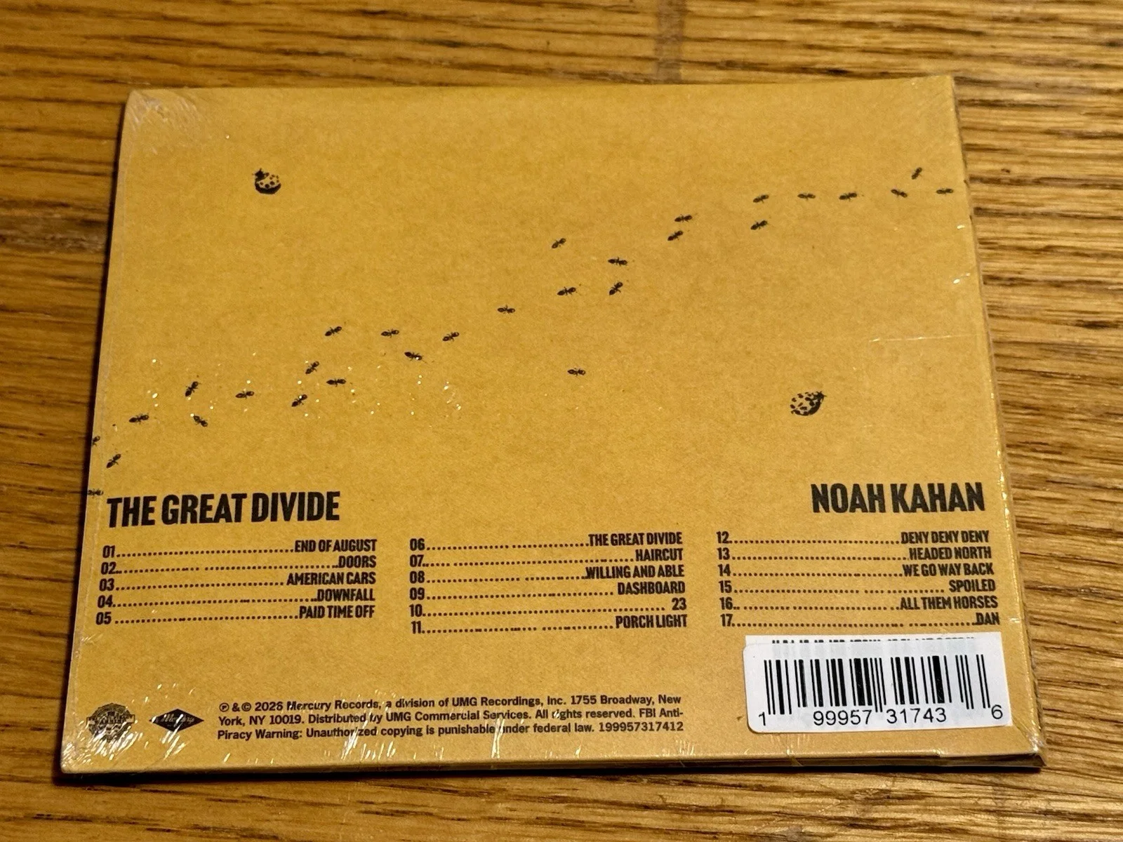 SIGNED Noah Kahan The Great Divide CD Autographed Insert BRAND NEW, image 5