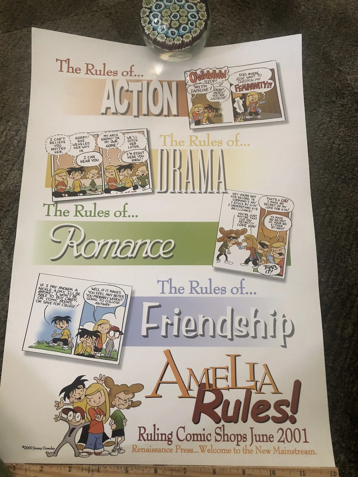 Amelia Rules! Signed Poster by Jimmy Gownley, image 4