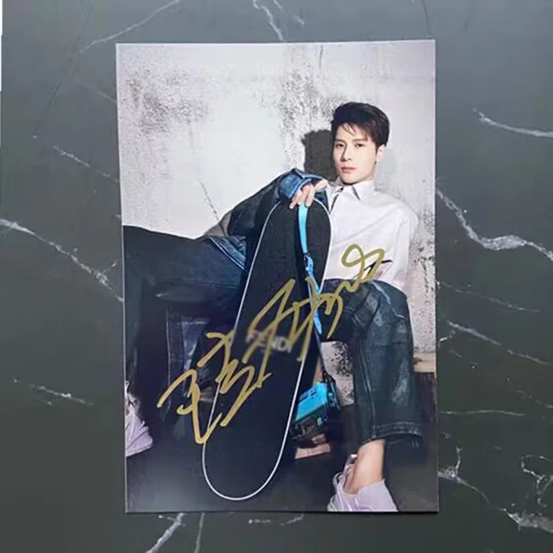 Jackson Wang 王嘉尔 Autographed Signed Photos Collection Photos Card, изображение 4