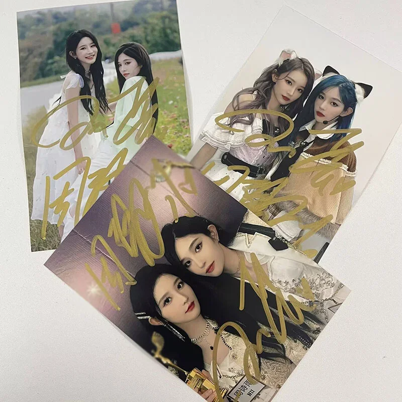SNH48 Wang Yi And Zhou Shiyu Autograph Photos Collection SNH48 王奕周诗雨签名照, изображение 2