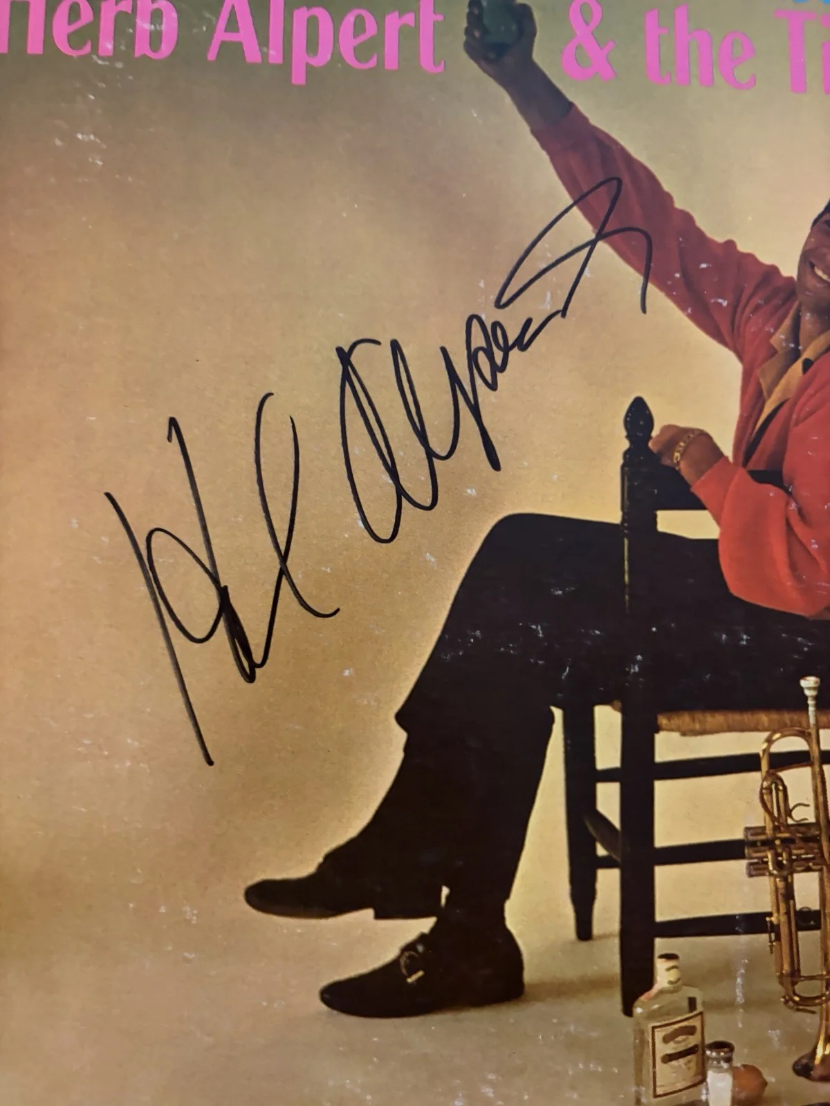 Herb Alpert Signed The Lonely Bull LP Autographed, image 2