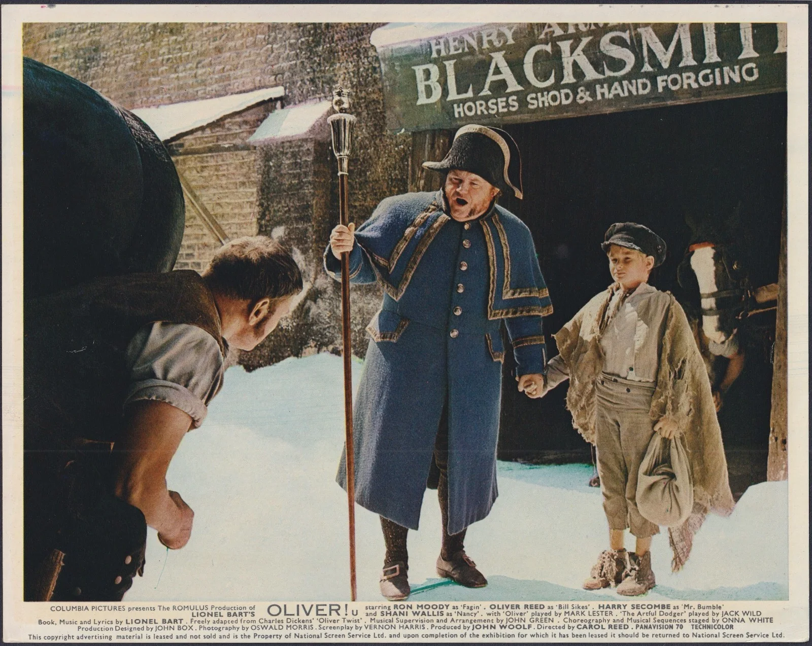 Oliver! 8x ORIGINAL UK FOH Lobby Cards Ron Moody Mark Lester Carol Reed 1968, изображение 4