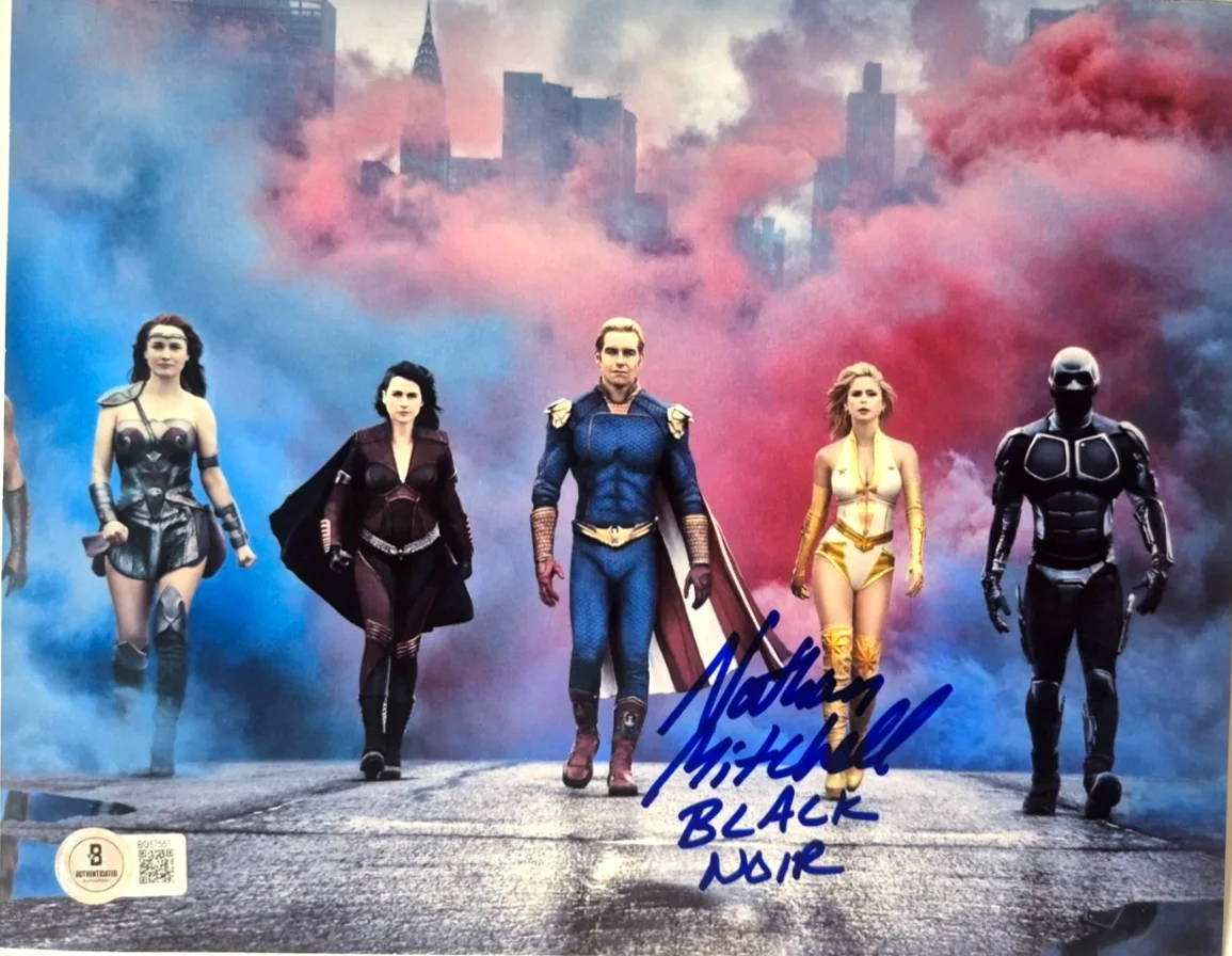 Nathan Mitchell — NATHAN MITCHELL SIGNED AUTOGRAPHED 8X10 PHOTO THE BOYS BLACK NOIR STARR BAS COA