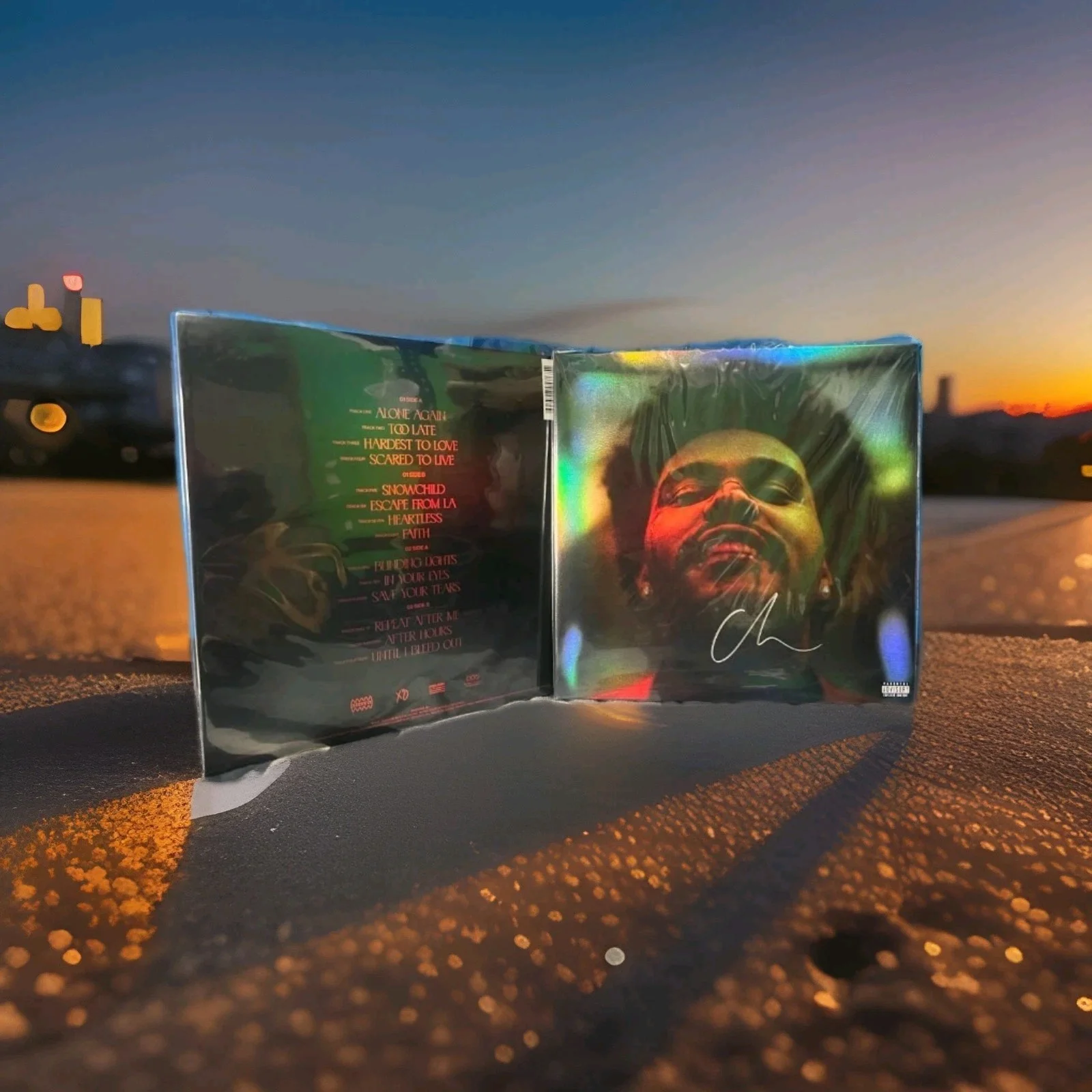 THE WEEKND SIGNED HOLOGRAPHIC AFTER HOURS VINYL ALBUM 2LP RECORD, image 5