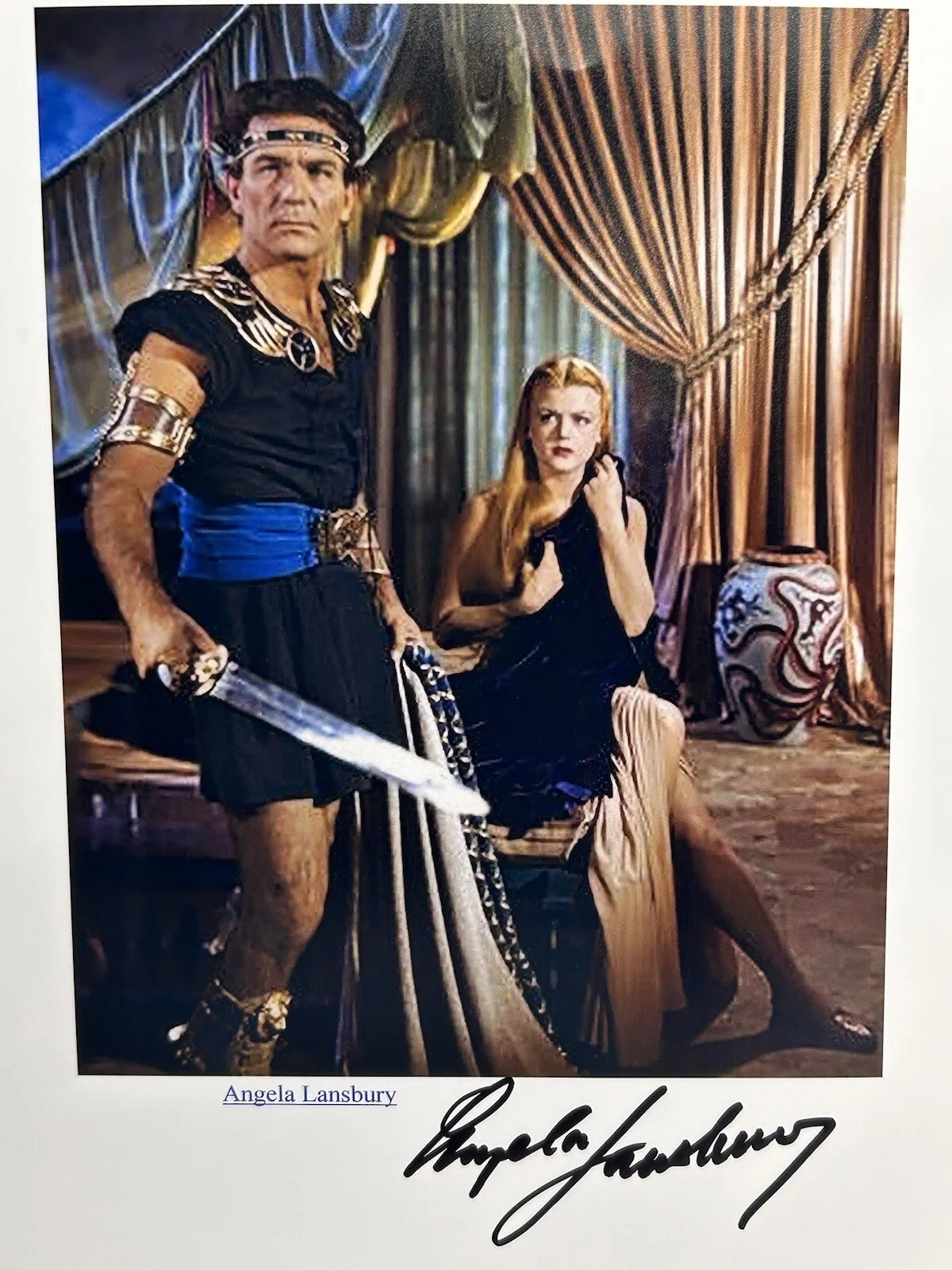 Angela Lansbury — Angela Lansbury British-American Actress Singer 8 x 10” Colored Picture Signed