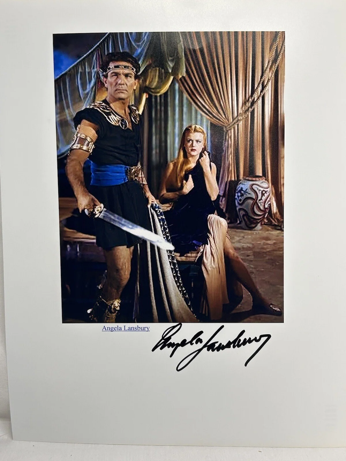 Angela Lansbury — Angela Lansbury British-American Actress Singer 8 x 10” Colored Picture Signed, image 2