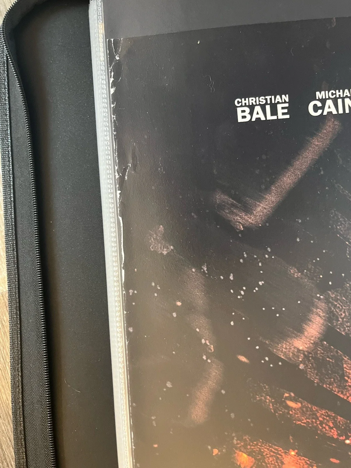 Christian Bale Signed Dark Knight Rises D/S 27x40, image 3