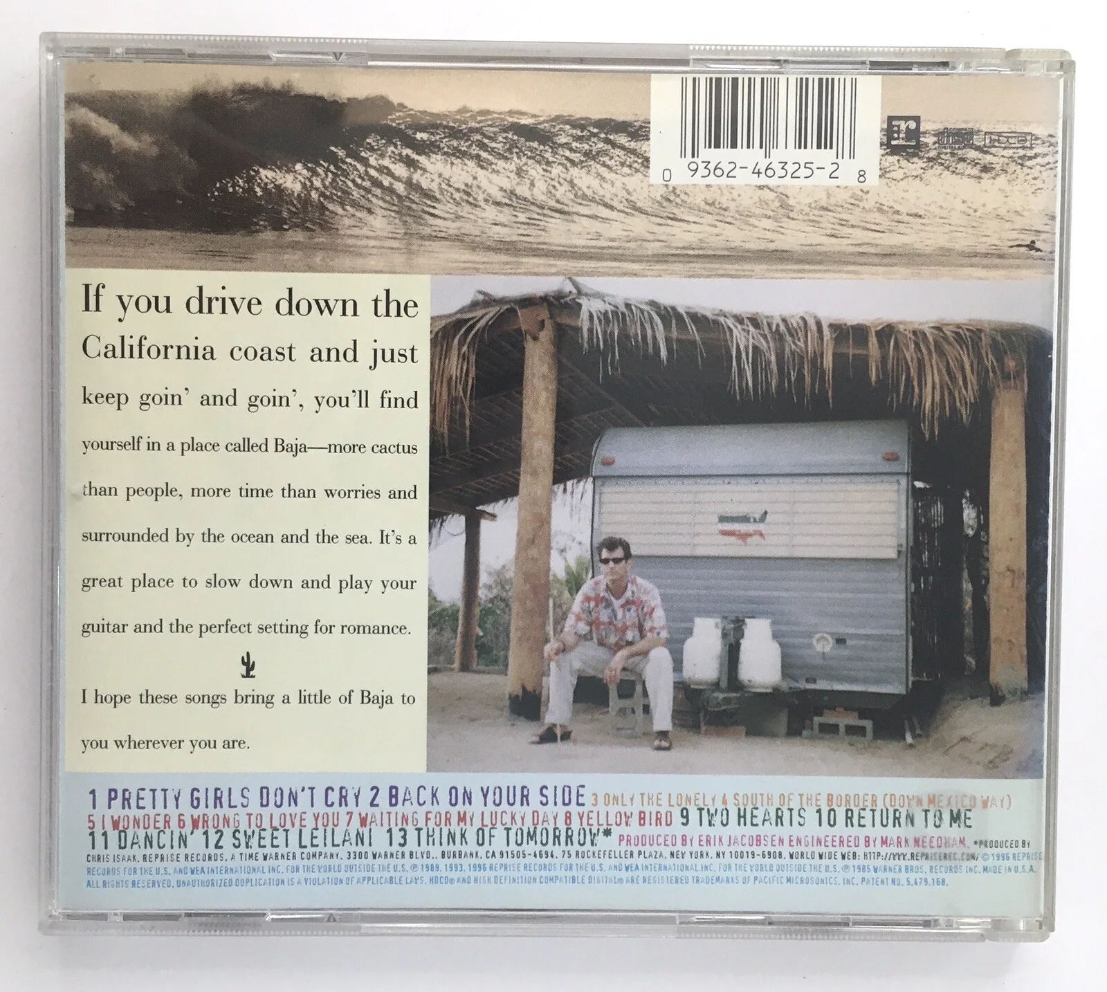 Autographed Chris Isaak Hand Signed Baja Sessions CD Actor Singer Halo on Head, изображение 2