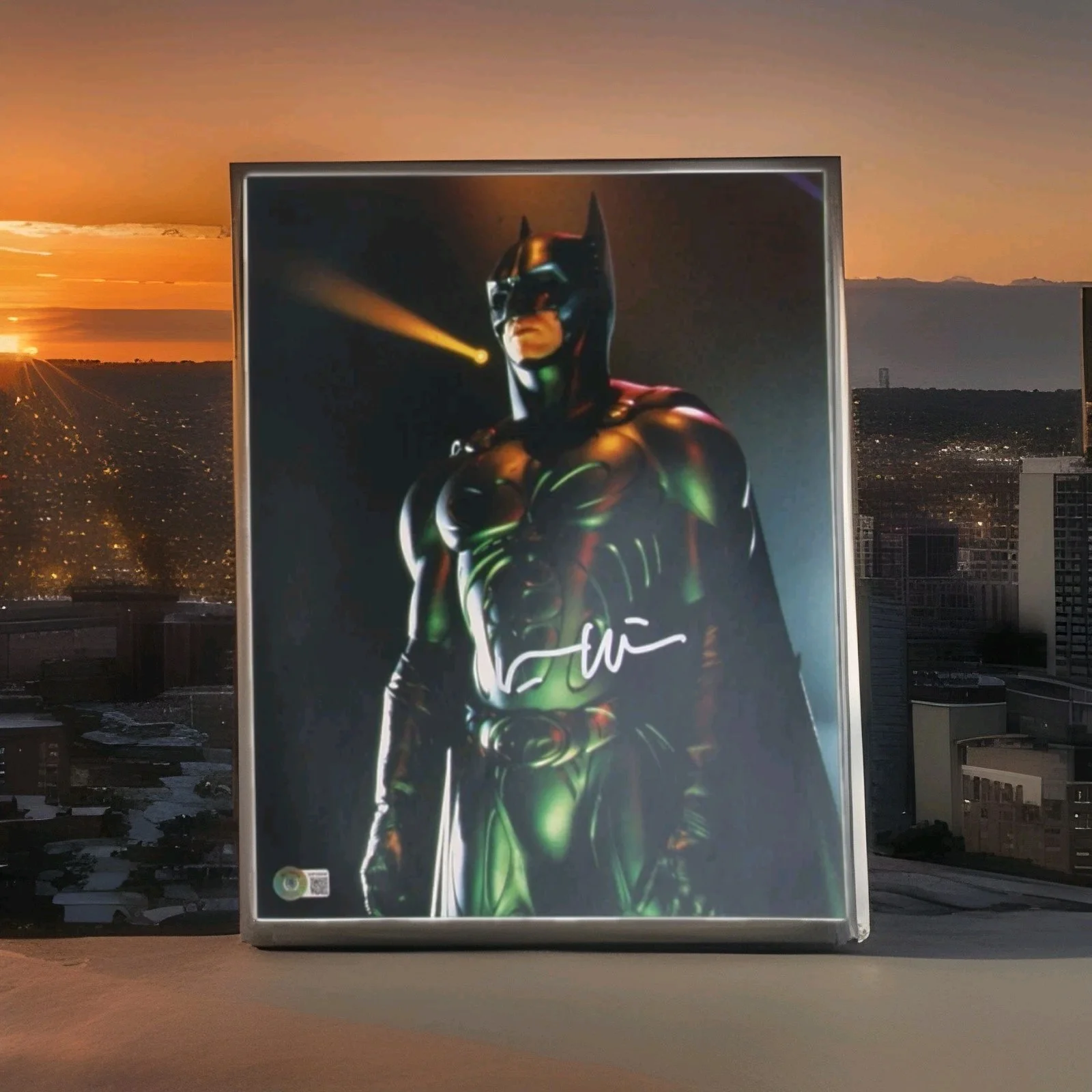 Val Kilmer — Val Kilmer Signed Photo Batman Forever Autograph 11x14 Beckett Cert