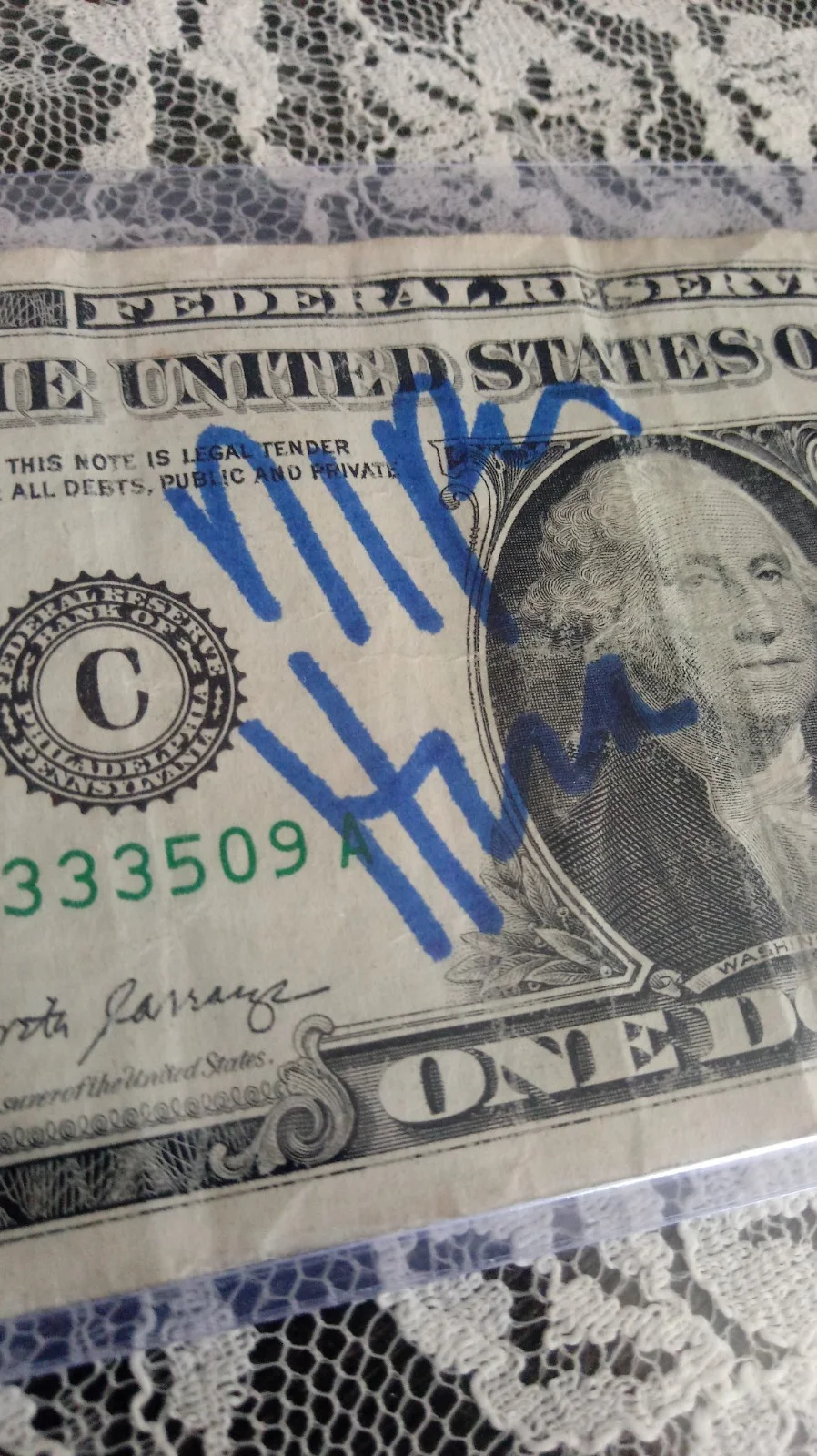 SIGNED Nipsey Hussle RARE $1 Dollar Bill Note HTF Hip-Hop RAP Music AUTOGRAPHED, изображение 4