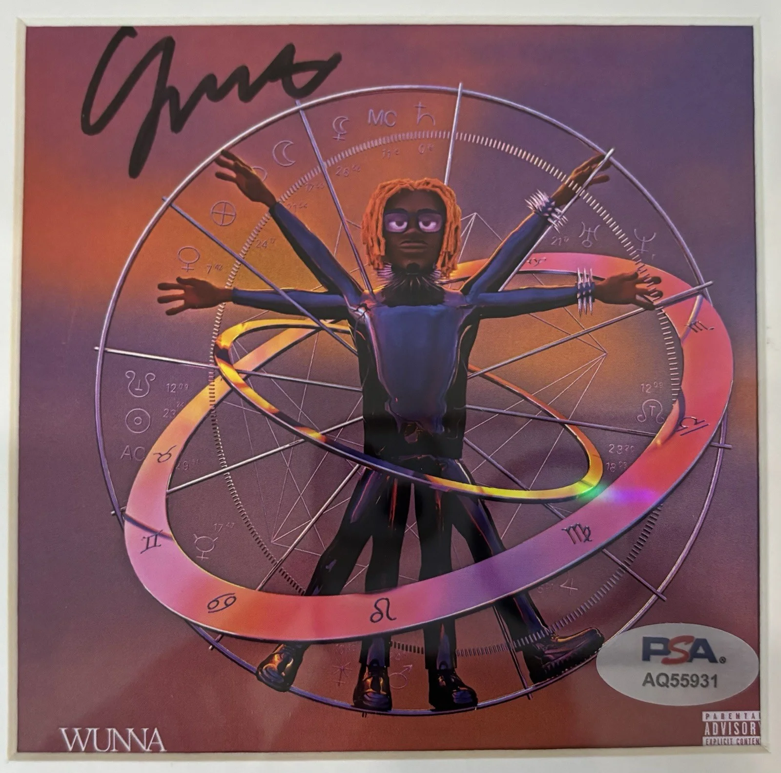 Gunna Autographed/Signed Wunna CD Insert PSA Framed!, image 2